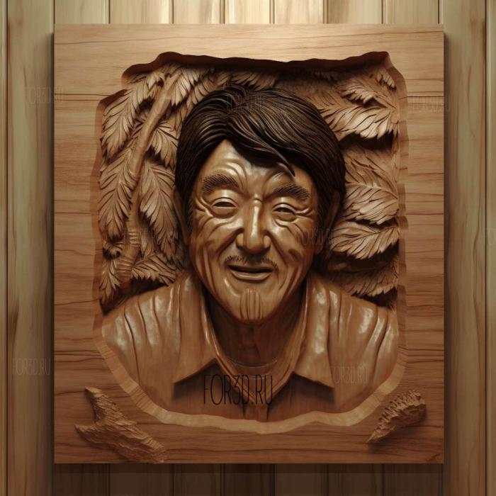 Jackie Chan 1 stl model for CNC